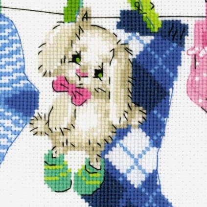 Rio 1637 Kit Cross Stitch com Mouline - minha família