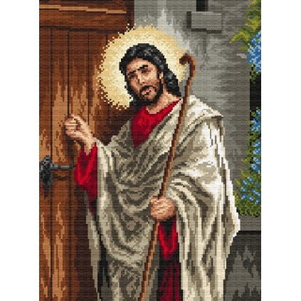 Z 4211 Kit Cross Stitch - Jesus na porta