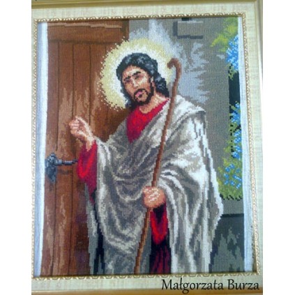 Z 4211 Kit Cross Stitch - Jesus na porta