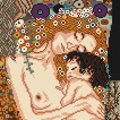 Z 4268 keresztszemes készlet - Anya és gyermeke - G. Klimt