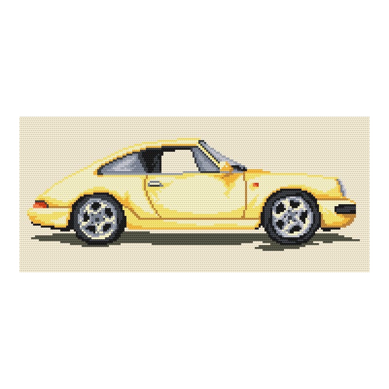 Cross stitch kit Porsche