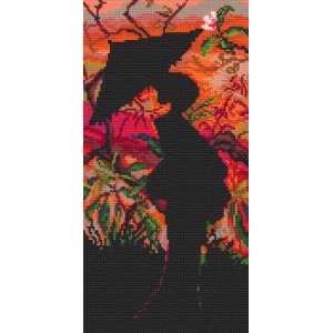 Z 4369 Kit punto croce - Geisha - Crepuscolo