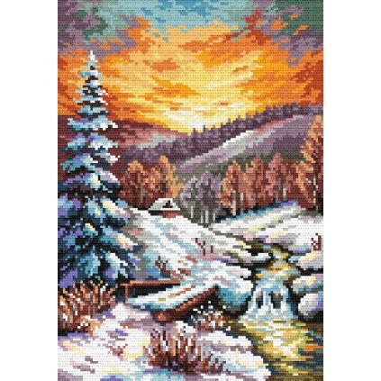 Z 4469 Kit Cross Stitch - Glow da noite de inverno