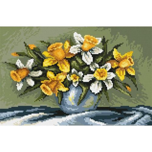 Z 4660 Cross stitch kit - Narcissus and daffodils Z 4660 Cross stitch kit - Narcissus and daffodils