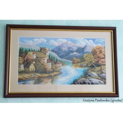 Z 789 Kit Cross Stitch - Castelo na margem do rio