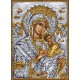 Z 8001 Kit punto de cruz - Icono - Santísima Virgen con el niño