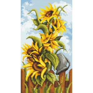  Syjinghao Stamped Cross Stitch Kits for Adults  Beginners,Sunflower Counted Cross Stitch Kits,Full Range of Needlepoint  Stamped Kits Needlecrafts Arts and Crafts Embroidery for Home Decor,12x16