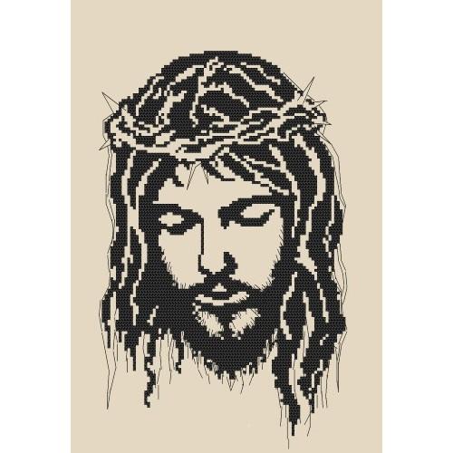 Z 8400 Cross stitch kit - Jesus wearing a crown of thorns Z 8400 Cross stitch kit - Jesus wearing a crown of thorns