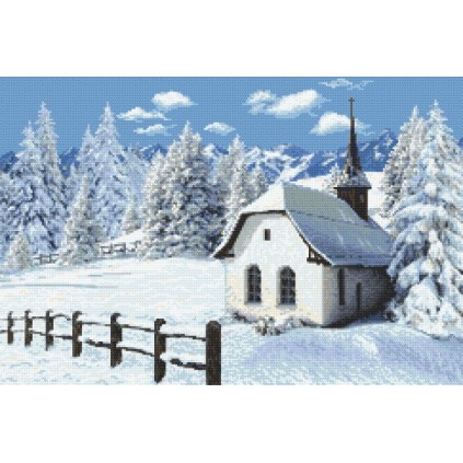Z 8559 Cross Stitch Kit - Winter Church