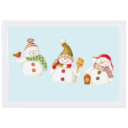 Z 8660 Cross Stitch Kit - Jolly Snowmen