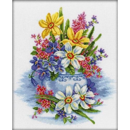 ZTM 276 Cross stitch kit - Tender flowers ZTM 276 Cross stitch kit - Tender flowers