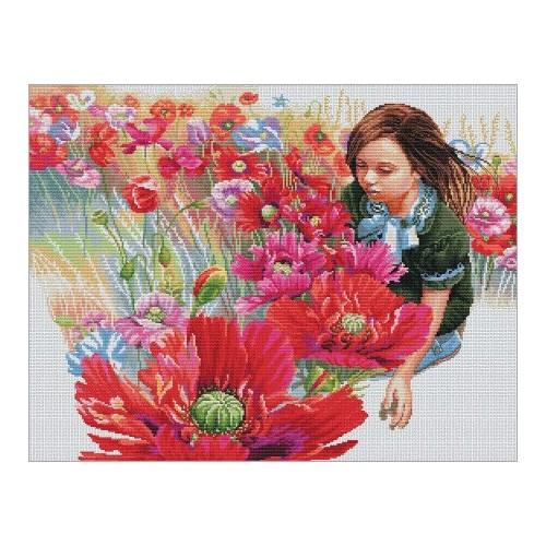 Cross stitch kit - Girl Cross stitch kit - Girl