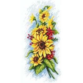 ZK 8340 Kit with beads - Sunflowers with rowan