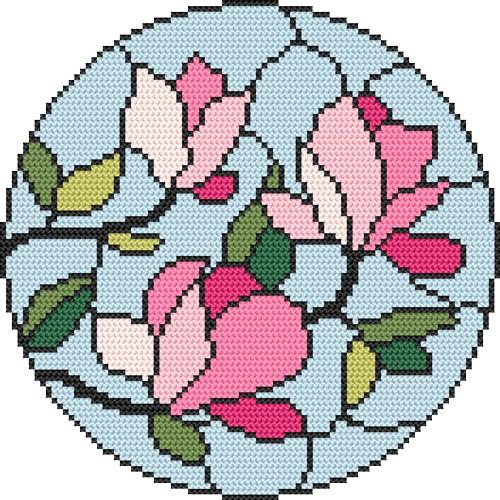ZK 8602 Kit with bead - Stained glass – Magnolias ZK 8602 Kit with bead - Stained glass – Magnolias
