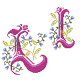 ZU 4477-12 keresztszemes készlet - Monogram L