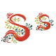 ZU 4477-19 keresztszemes készlet - Monogram S