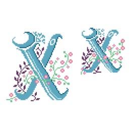 ZU 4477-24 Cross stitch set - Monogram X