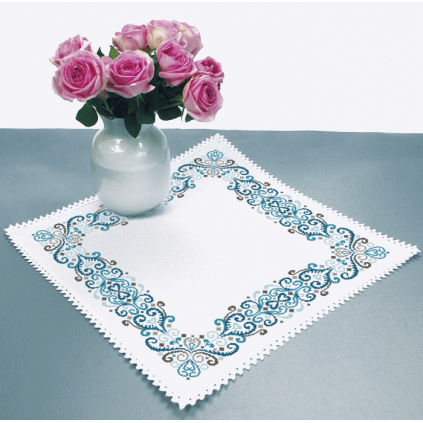 ZU 8842-02 Kit punto croce - Tovagliolo - Arabesco fantasia II