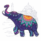 ZU 10003-01 Kit punto de cruz - Cojín - Elefante para la fortuna