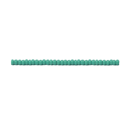 S 63130W-12 Preciosa Natural Opaka Beads Rocailles (1,5 mm)