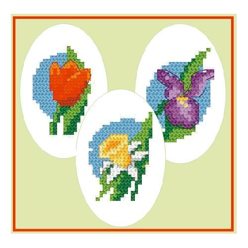 Cross stitch kit - Embroidered Easter eggs Cross stitch kit - Embroidered Easter eggs