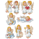 ZU 4854 Kit punto croce - Decorazioni natalizie - Angeli