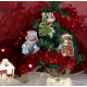 ZU 4861 Kit Cross Stitch - Decorações de Natal - Gatos de Natal