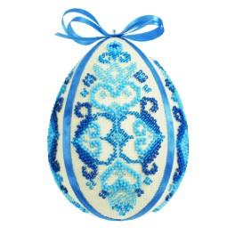 ZUK 8833 Kit with beads - Easter egg - blue arabesque