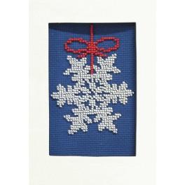 ZU 8405-03 Kit with beads - Christmas card - Snow flake