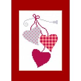 ZUK 8670 Kit with beads - Card - Hearts