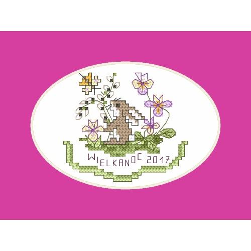 Cross stitch kit - Easter card - Bunny Cross stitch kit - Easter card - Bunny