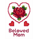 Zi 8473 Kryssstingssett med Mouline and Beads - Occasional Card - Morsdag