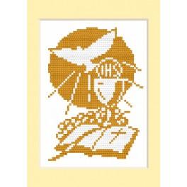 ZU 4442 Cross stitch kit - Holy communion card