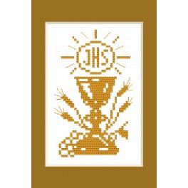ZU 4443 Cross stitch kit - Holy communion card
