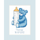 ZU 8450 Cross Stitch Kit - Birthday Card - Bear