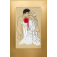 ZU 8277 Cross stitch kit - Wedding card - Newlyweds