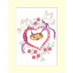 ZU 4953-01 Cross stitch kit - Card - Wedding rings