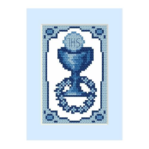 Cross stitch kit - Holy communion card Cross stitch kit - Holy communion card