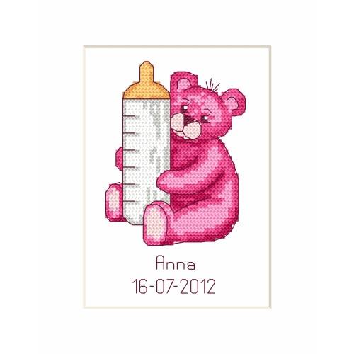Cross stitch kit - Birth Day Card - Teddy Bear Cross stitch kit - Birth Day Card - Teddy Bear