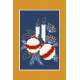 ZU 4949-01 Cross Stitch Kit - Christmas Card - Christmas Balls