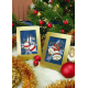 ZU 4949-01 Cross Stitch Kit - Christmas Card - Christmas Balls