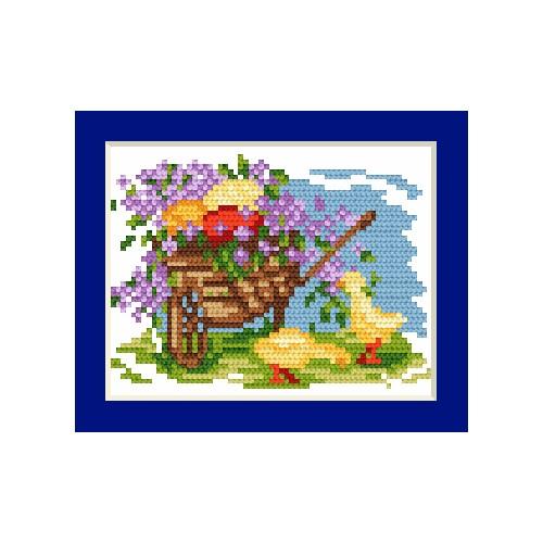Cross stitch kit - Easter card - Easter eggs Cross stitch kit - Easter card - Easter eggs