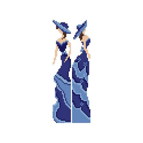 Cross stitch kit - Bookmarks - Honorable ladies Cross stitch kit - Bookmarks - Honorable ladies