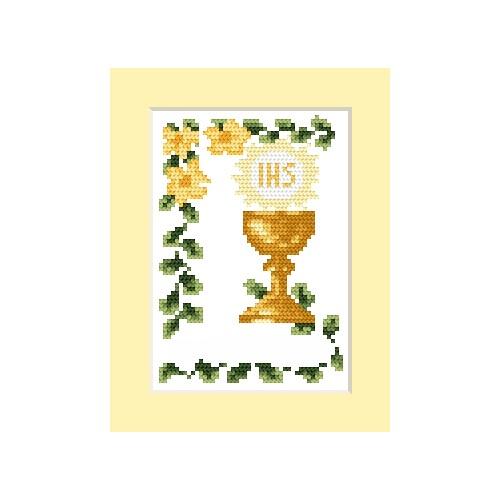 Cross stitch kit - Card - Invitation on Holy communion Cross stitch kit - Card - Invitation on Holy communion