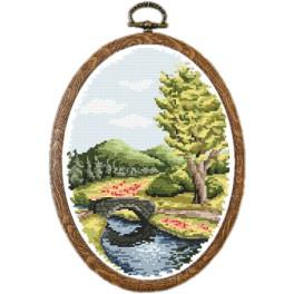 ZI 4873 Cross stitch kit with mouline and beads - Summer