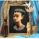 Zn 8245 Kit de tapeçaria de ponto cruz - nefertiti