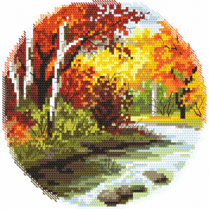 Zn 8360 Cross Stitch Tapestry Kit - Four Seasons - Φθινόπωρο