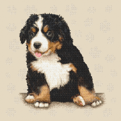 Zn 8800 Cross Stitch -kudoksisarja - Sweet Doggy