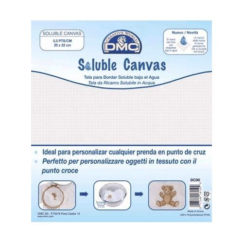 Water soluble canvas 54/10cm (14 ct) – 20x22 cm Water soluble canvas 54/10cm (14 ct) – 20x22 cm