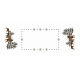 ZU 2239 Cross stitch kit - Table runner - Roe-deers